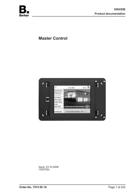 Master Control - Berker