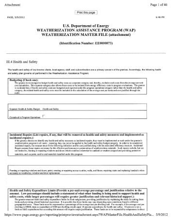 WAP Weatherization Master File - Department of Public Health ...