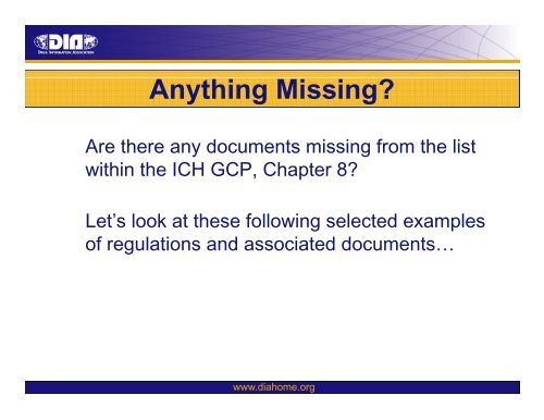 The Trial Master File What is it? - Drug Information Association