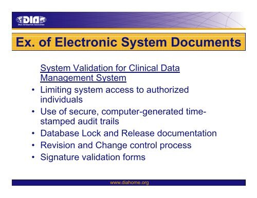 The Trial Master File What is it? - Drug Information Association