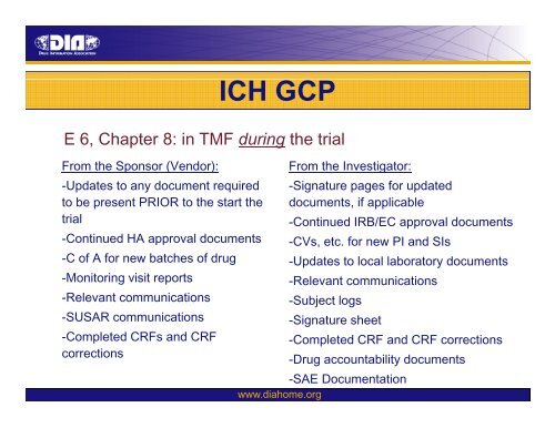 The Trial Master File What is it? - Drug Information Association