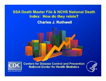 Death Master File & NCHS National Death Index - Centers for ...