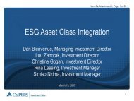 ESG Asset Class Integration