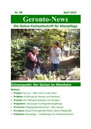 Der Garten im Altenheim - Geronto