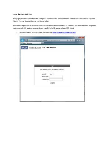 Using the Cisco WebVPN This page provides instructions for ... - UCLA