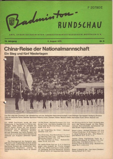 Nr. 8 August 1976  - (BLV-NRW) www