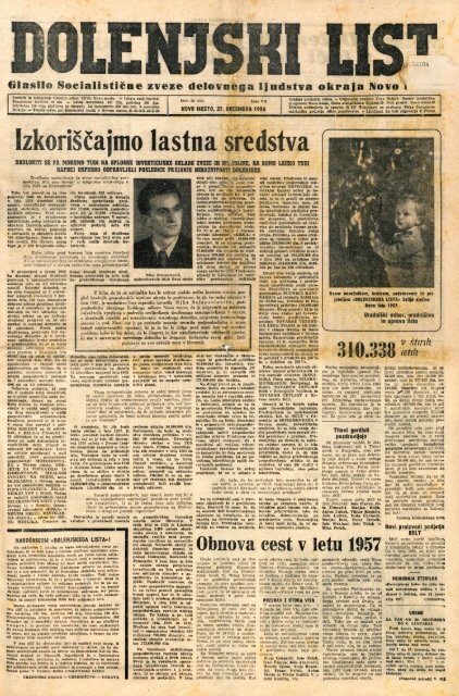 27. december 1956 (št. 0355) - Dolenjski list