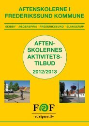 AFTEN- SKOLERNES AKTIVITETS- TILBUD - FOF