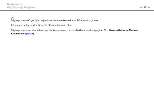 Sony VGN-NW24MG - VGN-NW24MG Mode d'emploi Turc