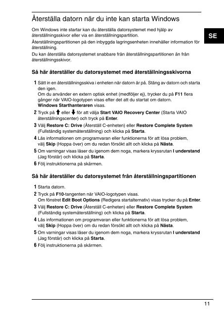 Sony VGN-NW24MG - VGN-NW24MG Guide de d&eacute;pannage Danois