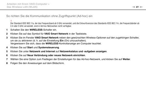 Sony VGN-NW24MG - VGN-NW24MG Mode d'emploi Allemand