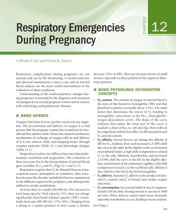 Respiratory Emergencies During Pregnancy