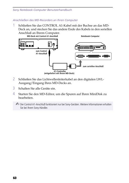 Sony PCG-F190 - PCG-F190 Mode d'emploi Allemand