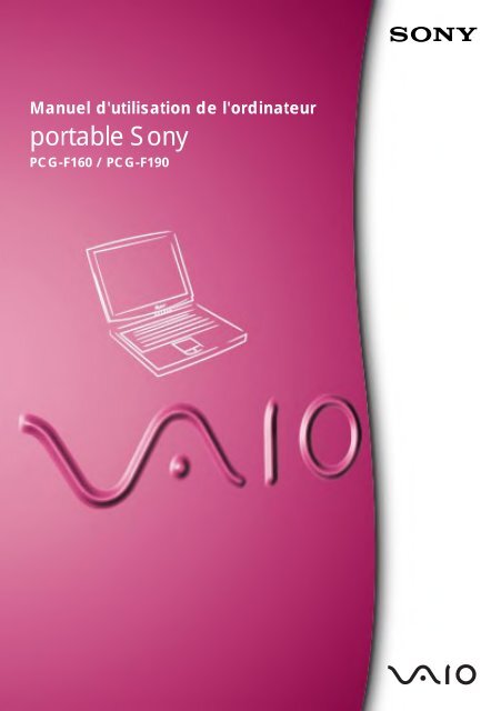 Sony PCG-F190 - PCG-F190 Mode d'emploi Fran&ccedil;ais