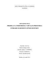 predelava podstrešja v bivalni prostor z uporabo ... - Academia