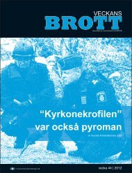 “Kyrkonekrofilen” var också pyroman - Svenska Polisidrottsförlaget AB