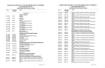 PUERTO RICO HIGHWAY AND TRANSPORTATION ... - DTOP