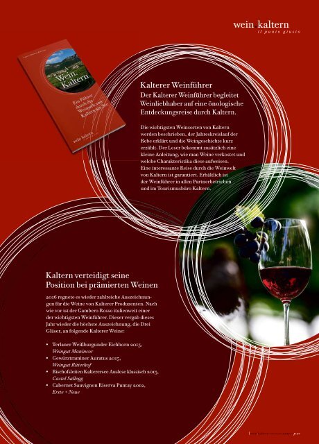 wein.kaltern Magazin 2017