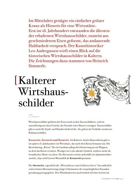 wein.kaltern Magazin 2017