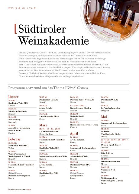 wein.kaltern Magazin 2017