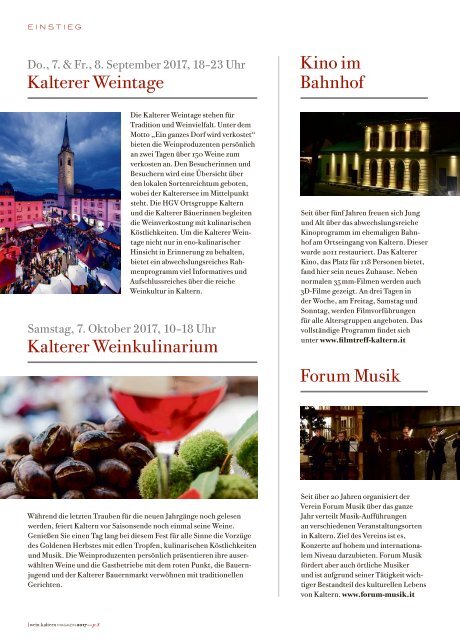 wein.kaltern Magazin 2017