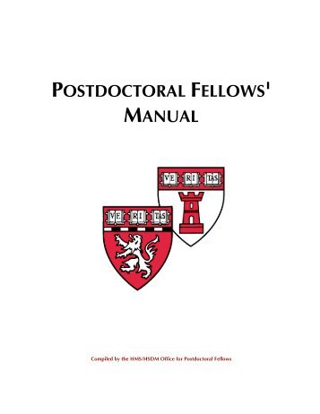 manual - HMS/HSDM Office for Postdoctoral Fellows - Harvard ...