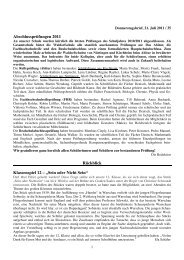 Donnerstagsbrief 2010/11-35 - Rudolf Steiner Schule Nürtingen eV