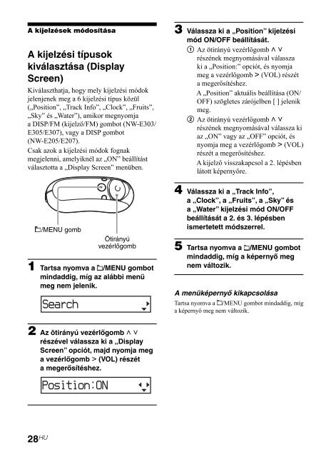 Sony NW-E205 - NW-E205 Istruzioni per l'uso Ungherese