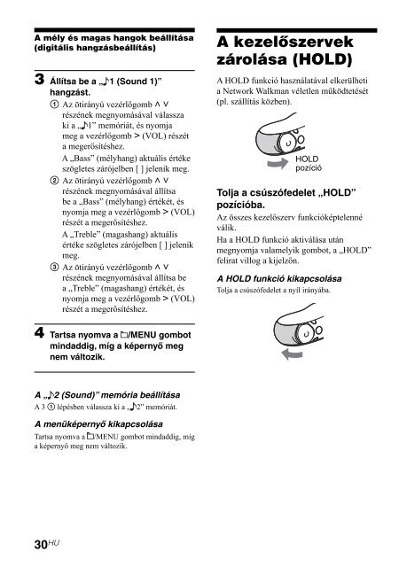 Sony NW-E205 - NW-E205 Istruzioni per l'uso Ungherese