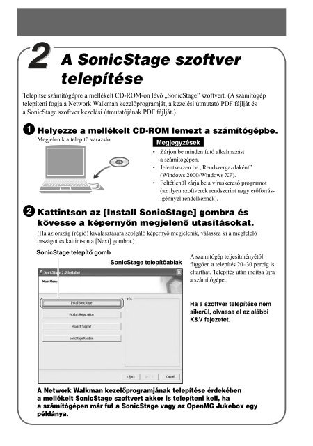 Sony NW-E205 - NW-E205 Istruzioni per l'uso Ungherese