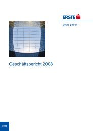 Geschäftsbericht 2008 - Erste Group