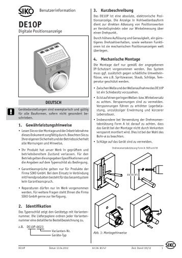 DE10P - SIKO GmbH