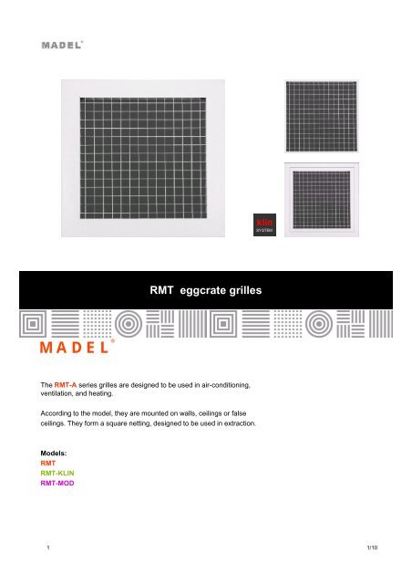 Rmt Eggcrate Grilles Madel