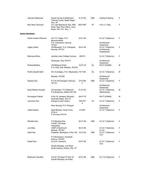 applied before and elligible - DECT | Directorate of Employment and ...