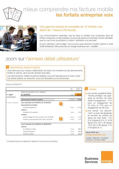 mieux comprendre ma facture mobile - Orange-business.com