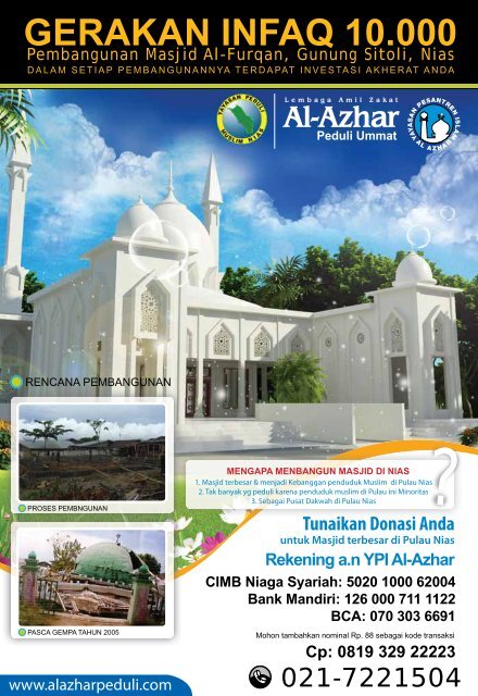 Majalah CARE, Edisi Februari 2010 - Al-Azhar Peduli