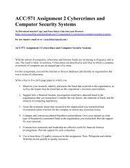 ACC571 Assignment 2 Cybercrimes and Computer Security Systems