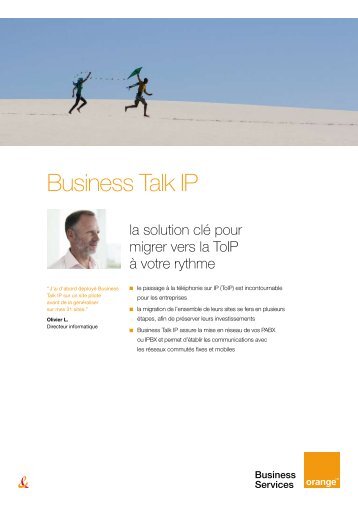La brochure commerciale de Business Talk IP - Orange-business.com