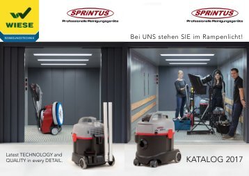 Komplettkatalog Sprintus professionelle Reinigungsgeräte