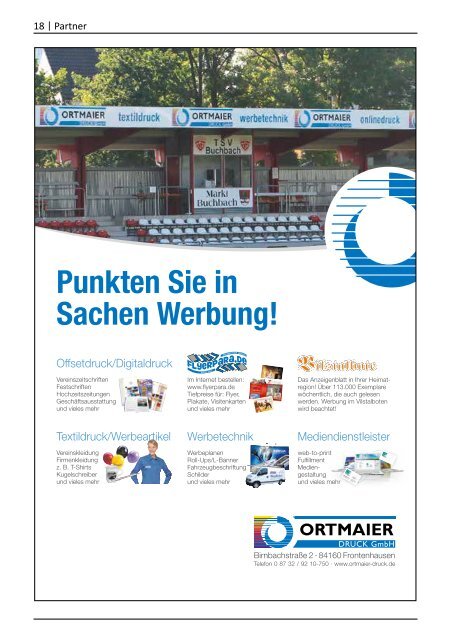 Stadionzeitung TSV Buchbach - FV Illertissen