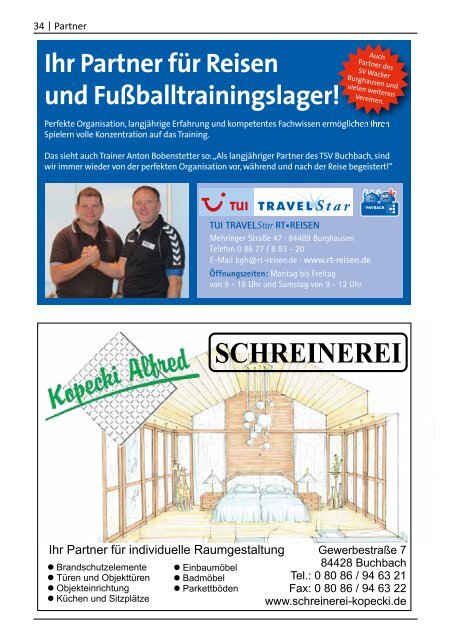 Stadionzeitung TSV Buchbach - FV Illertissen