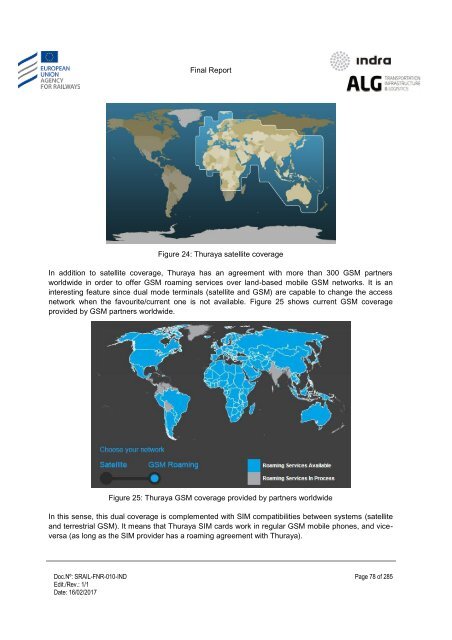 Study on feasibility of SATCOM for railway communication