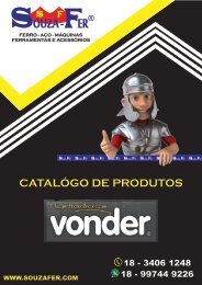 CATÁLOGO DE PRODUTOS SOUZA-FER - LINHA VONDER