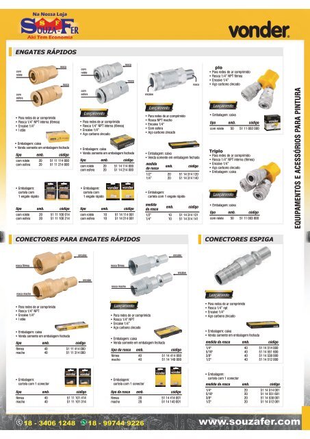 CATÁLOGO DE PRODUTOS SOUZA-FER - LINHA VONDER