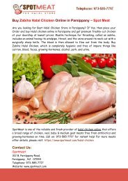 Buy Zabiha Halal Chicken Online in Parsippany – Spot Meat