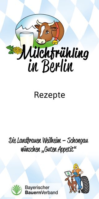 Rezeptflyer Milchfrühling Berlin 2017