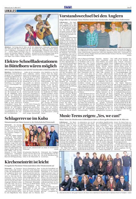 Wochen-Kurier 11/2017 - Lokalzeitung für Weiterstadt und Büttelborn