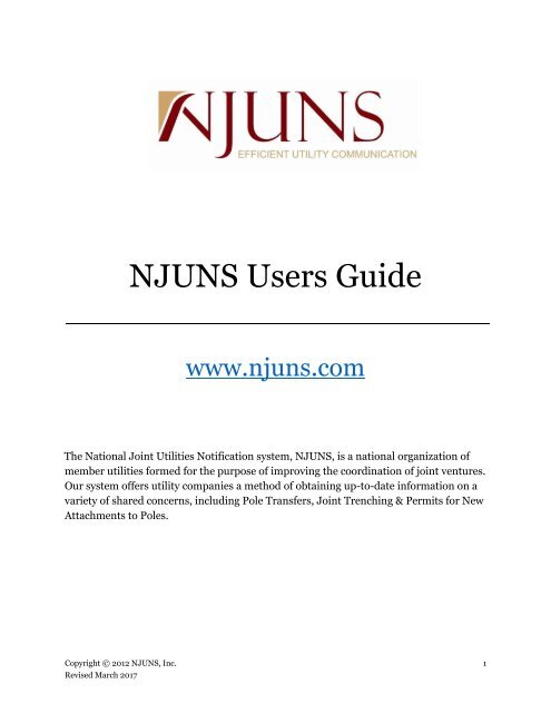 NJUNS Users Guide