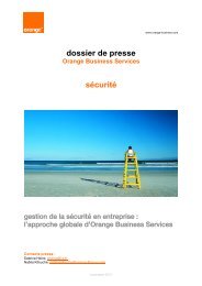 dossier de p resse - Orange Business