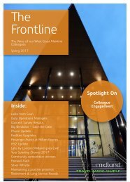 West Coast Frontline Spring 2017